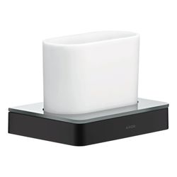 Hansgrohe AXOR Universal Softsquare Zahnputzbecher, Wandmontage, Metall/Glas, Matts... HANSGROHE-42834670 4059625428467 (Abb. 1)