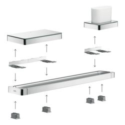 Hansgrohe AXOR Universal Softsquare Adapterset, Mattschwarz... HANSGROHE-42870670 4059625428375 (Abb. 1)