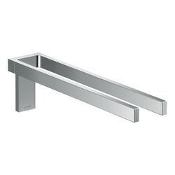 Hansgrohe AXOR Universal Rectangular Handtuchhalter zweiarmig, 381mm, Metall, Chrom... HANSGROHE-42622000 4059625422649 (Abb. 1)