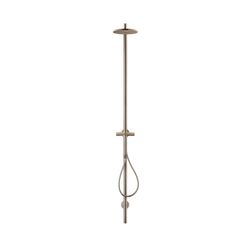 Hansgrohe AXOR Starck Duschsäule, Thermostat, Kopfbrause 240mm, 1jet, DN 15, Brushe... HANSGROHE-12672140 4059625435199 (Abb. 1)