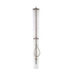Hansgrohe AXOR Starck Duschsäule, Thermostat, Kopfbrause 240mm, 1jet, DN 15, Brushe... HANSGROHE-12672140 4059625435199 (Abb. 1)