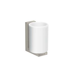Hansgrohe AXOR Universal Rectangular Zahnputzbecher, 111x70x90mm, Metall/Glas, Edel... HANSGROHE-42604800 4059625422397 (Abb. 1)