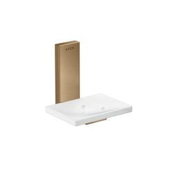 Hansgrohe AXOR Universal Rectangular Seifenschale, 110x110x107mm, Glas/Metall, Brus... HANSGROHE-42605140 4059625422311 (Abb. 1)