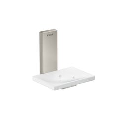 Hansgrohe AXOR Universal Rectangular Seifenschale, 110x110x107mm, Glas/Metall, Edel... HANSGROHE-42605800 4059625422229 (Abb. 1)