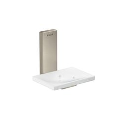 Hansgrohe AXOR Universal Rectangular Seifenschale, 110x110x107mm, Glas/Metall, Brus... HANSGROHE-42605820 4059625422212 (Abb. 1)