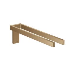 Hansgrohe AXOR Universal Rectangular Handtuchhalter zweiarmig, 381mm, Metall, Brush... HANSGROHE-42622140 4059625422625 (Abb. 1)
