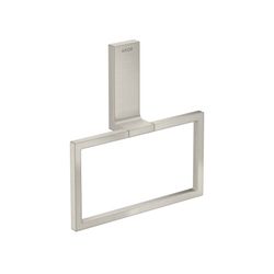 Hansgrohe AXOR Universal Rectangular Handtuchring, schwenkbar, Metall, Edelstahl Op... HANSGROHE-42623800 4059625423363 (Abb. 1)