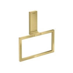Hansgrohe AXOR Universal Rectangular Handtuchring, schwenkbar, Metall, Brushed Bras... HANSGROHE-42623950 4059625423332 (Abb. 1)