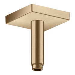 Hansgrohe AXOR ShowerSolutions Deckenanschluss 100mm eckig, DN 15, G 1/2", Brushed ... HANSGROHE-26437140 4059625402740 (Abb. 1)