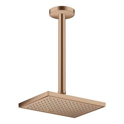 Hansgrohe AXOR ShowerSolutions Kopfbrause, 7,4l/min, 245x185mm, 1jet, EcoSmart, Bru... HANSGROHE-35374310 4059625406717 (Abb. 1)