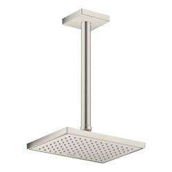Hansgrohe AXOR ShowerSolutions Deckenanschluss 300mm eckig, DN 15, G 1/2", Edelstah... HANSGROHE-26438800 4059625407424 (Abb. 1)