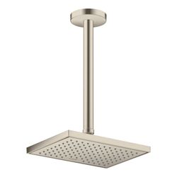 Hansgrohe AXOR ShowerSolutions Deckenanschluss 300mm, DN 15, G 1/2", Brushed Nickel... HANSGROHE-26433820 4059625030035 (Abb. 1)
