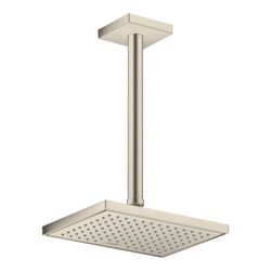Hansgrohe AXOR ShowerSolutions Deckenanschluss 300mm eckig, DN 15, G 1/2", Brushed ... HANSGROHE-26438820 4059625407400 (Abb. 1)