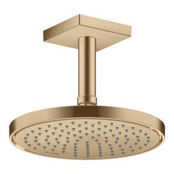 Hansgrohe AXOR ShowerSolutions Deckenanschluss 100mm eckig, DN 15, G 1/2", Brushed ... HANSGROHE-26437140 4059625402740 (Abb. 1)