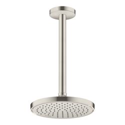 Hansgrohe AXOR ShowerSolutions Kopfbrause 220mm, 7,4l/min, 1jet EcoSmart, Edelstahl... HANSGROHE-35383800 4059625406861 (Abb. 1)