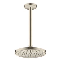 Hansgrohe AXOR ShowerSolutions Kopfbrause 220mm, 7,4l/min, 1jet EcoSmart, Brushed N... HANSGROHE-35383820 4059625406847 (Abb. 1)