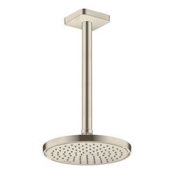 Hansgrohe AXOR ShowerSolutions Kopfbrause 220mm, 7,4l/min, 1jet EcoSmart, Brushed N... HANSGROHE-35383820 4059625406847 (Abb. 1)