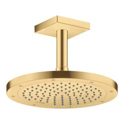 Hansgrohe AXOR ShowerSolutions Kopfbrause 245mm, 10,1l/min, 1jet, Brushed Gold Opti... HANSGROHE-35380250 4059625407042 (Abb. 1)