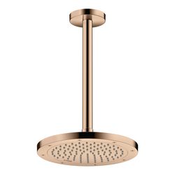 Hansgrohe AXOR ShowerSolutions Kopfbrause 245mm, 10,1l/min, 1jet, Polished Red Gold... HANSGROHE-35380300 4059625407097 (Abb. 1)