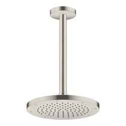 Hansgrohe AXOR ShowerSolutions Kopfbrause 245mm, 9l/min, 1jet EcoSmart, Edelstahl O... HANSGROHE-35381800 4059625407141 (Abb. 1)