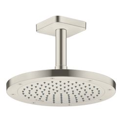 Hansgrohe AXOR ShowerSolutions Kopfbrause 245mm, 9l/min, 1jet EcoSmart, Edelstahl O... HANSGROHE-35381800 4059625407141 (Abb. 1)