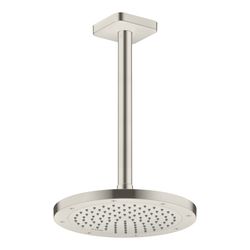 Hansgrohe AXOR ShowerSolutions Kopfbrause 245mm, 9l/min, 1jet EcoSmart, Edelstahl O... HANSGROHE-35381800 4059625407141 (Abb. 1)