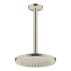 Hansgrohe AXOR ShowerSolutions Deckenanschluss 300mm, DN 15, G 1/2", Brushed Nickel... HANSGROHE-26433820 4059625030035 (Abb. 1)