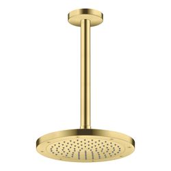 Hansgrohe AXOR ShowerSolutions Kopfbrause 245mm, 9l/min, 1jet EcoSmart, Brushed Bra... HANSGROHE-35381950 4059625407103 (Abb. 1)
