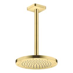 Hansgrohe AXOR ShowerSolutions Kopfbrause 245mm, 9l/min, 1jet EcoSmart, Brushed Bra... HANSGROHE-35381950 4059625407103 (Abb. 1)