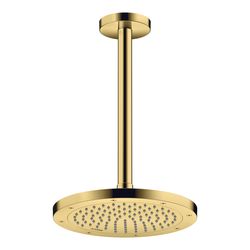 Hansgrohe AXOR ShowerSolutions Kopfbrause 245mm, 10,1l/min, 1jet, Polished Gold Opt... HANSGROHE-35380990 4059625415160 (Abb. 1)
