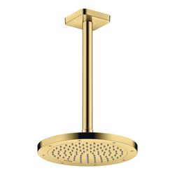 Hansgrohe AXOR ShowerSolutions Kopfbrause 245mm, 10,1l/min, 1jet, Polished Gold Opt... HANSGROHE-35380990 4059625415160 (Abb. 1)