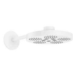 Hansgrohe AXOR One Kopfbrause 280mm, 18,1l/min, 2jet, Brausearm, Mattweiß... HANSGROHE-48492700 4059625469460 (Abb. 1)