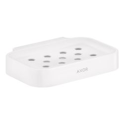 Hansgrohe AXOR Universal Circular Seifenschale, 127x21x90mm, Kunststoff, Mattweiß... HANSGROHE-42805700 4059625367636 (Abb. 1)