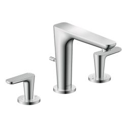 Hansgrohe AXOR Citterio C 3-Loch Waschtischarmatur 125, DN 15, Zugstangen-Ablaufgar... HANSGROHE-49061000 4059625558942 (Abb. 1)