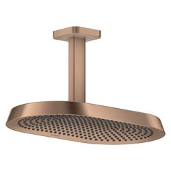 Hansgrohe AXOR ShowerSphere Kopfbrause, 6,7l/min, 370x220mm, 2jet, EcoSmart, Decken... HANSGROHE-39758310 4059625638101 (Abb. 1)