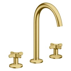 Hansgrohe AXOR One 3-Loch Waschtischarmatur 170mm, 5l/min, Kreuzgriffen, Push-Open ... HANSGROHE-48040950 4059625752371 (Abb. 1)