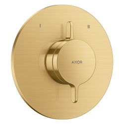 Hansgrohe AXOR One Mischer Unterputz, 29,5l/min, für 2 Verbraucher, Brushed Gold Op... HANSGROHE-48415250 4059625745939 (Abb. 1)