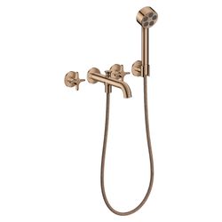 Hansgrohe AXOR One 3-Loch Wannenarmatur Unterputz 25,7l/min für Wandmontage, Kreuzg... HANSGROHE-48443300 4059625746769 (Abb. 1)