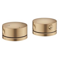 Hansgrohe AXOR One 2-Loch Wannenrandarmatur, 32,1l/min, Thermostat, Brushed Bronze... HANSGROHE-48470140 4059625752661 (Abb. 1)
