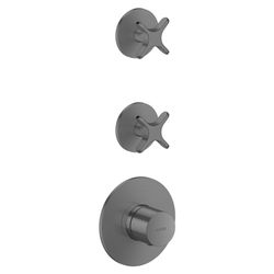 Hansgrohe AXOR One Thermostatmodul Unterputz, DN 20, für 2 Verbraucher, Kreuzgriff,... HANSGROHE-48712340 4059625753170 (Abb. 1)