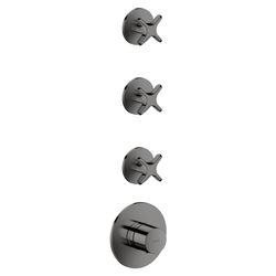 Hansgrohe AXOR One Thermostatmodul Unterputz, DN 20, für 3 Verbraucher, Kreuzgriff,... HANSGROHE-48713330 4059625744178 (Abb. 1)