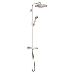 Hansgrohe AXOR One Showerpipe, Thermostat, Kopfbrause 280mm, 13,2l/min, 1jet, Edels... HANSGROHE-48794800 4059625745465 (Abb. 1)