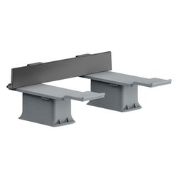 Hansgrohe AXOR Universal Softsquare Adapterset, Polished Black Chrome... HANSGROHE-42870330 4011097829876 (Abb. 1)