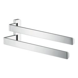 Hansgrohe AXOR Universal Softsquare Handtuchhalter zweiarmig, 409mm, Metall, Chrom... HANSGROHE-42821000 4011097752365 (Abb. 1)