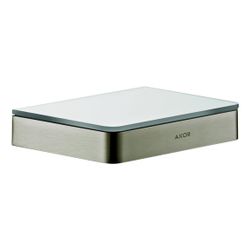 Hansgrohe AXOR Universal Softsquare Ablage 150mm, Sicherheitsglas, Brushed Nickel... HANSGROHE-42840820 4059625083543 (Abb. 1)