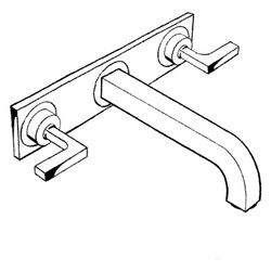 Hansgrohe AXOR Citterio 3-Loch Waschtischarmatur UP für Wandm, Auslauf 226mm, Hebel... HANSGROHE-39148990 4011097916903 (Abb. 1)