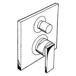 Hansgrohe AXOR Citterio Einhebel-Wannenmischer, 25l/min, UP, Hebelgriff, integriert... HANSGROHE-39457000 4011097400525 (Abb. 1)