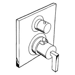 Hansgrohe AXOR Citterio Thermostat Unterputz, 29l/min, Ab- und Umstellventil, Hebel... HANSGROHE-39720990 4011097921693 (Abb. 1)