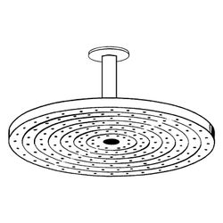 Hansgrohe Raindance S Kopfbrause 180mm 1jet 18l/min mit Deckenanschluss, Chrom... HANSGROHE-27478000 4011097415819 (Abb. 1)