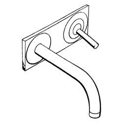 Hansgrohe AXOR Uno Einhebel-Waschtischmischer Unterputz, 5l/min, Auslauf 165mm, Pla... HANSGROHE-38112000 4011097412979 (Abb. 1)